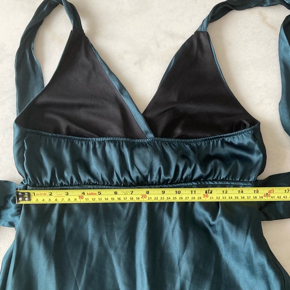 Rabbit Rabbit Rabbit Designs emerald green forest green empire halter dress - Picture 7 of 7